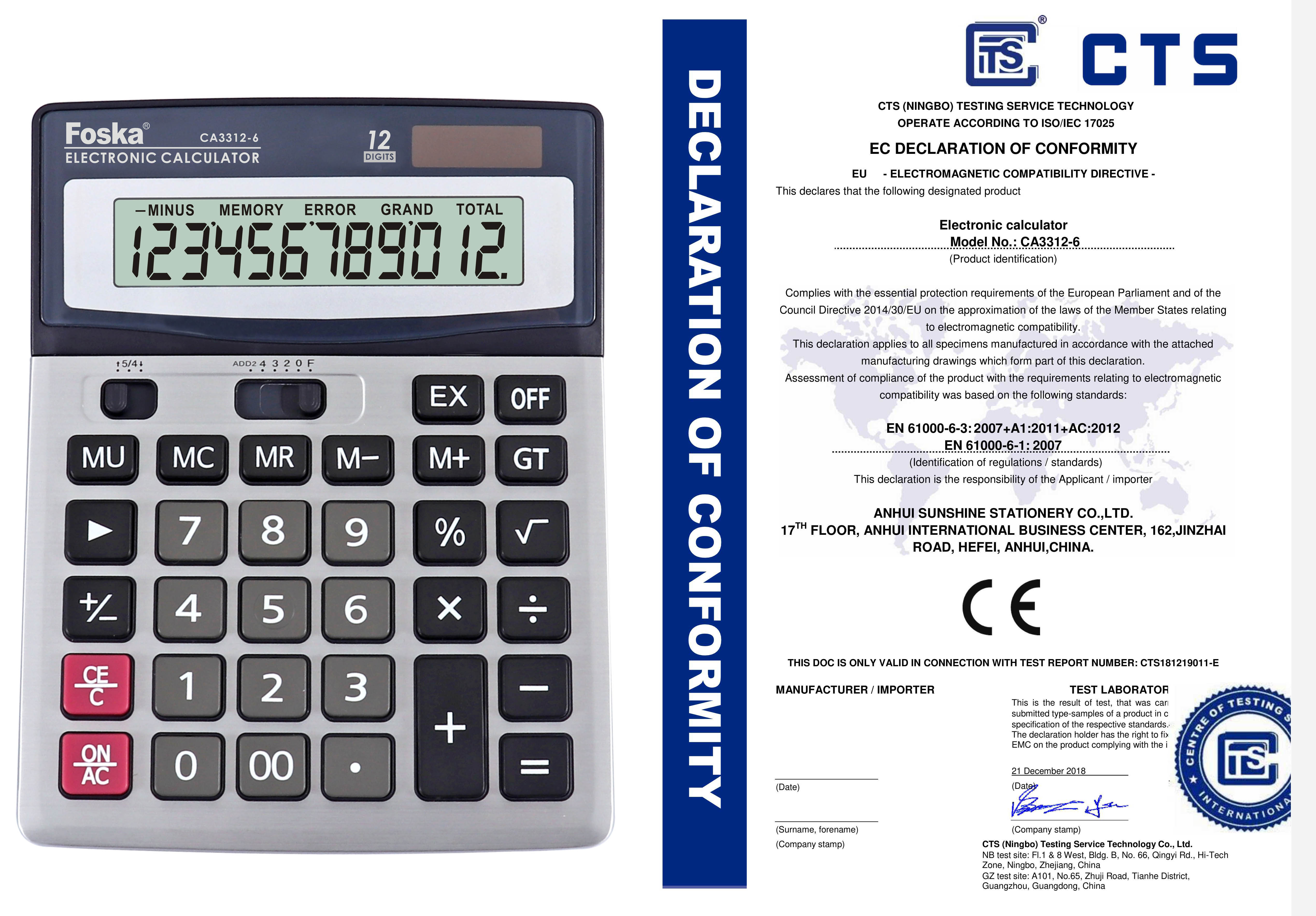 Foska-branded calculator wins bid again